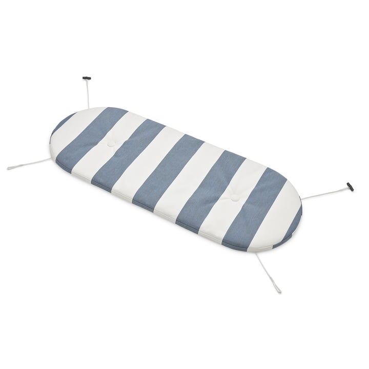 The seat cushion for Toní bench from Fatboy , stiffened, ocean blue