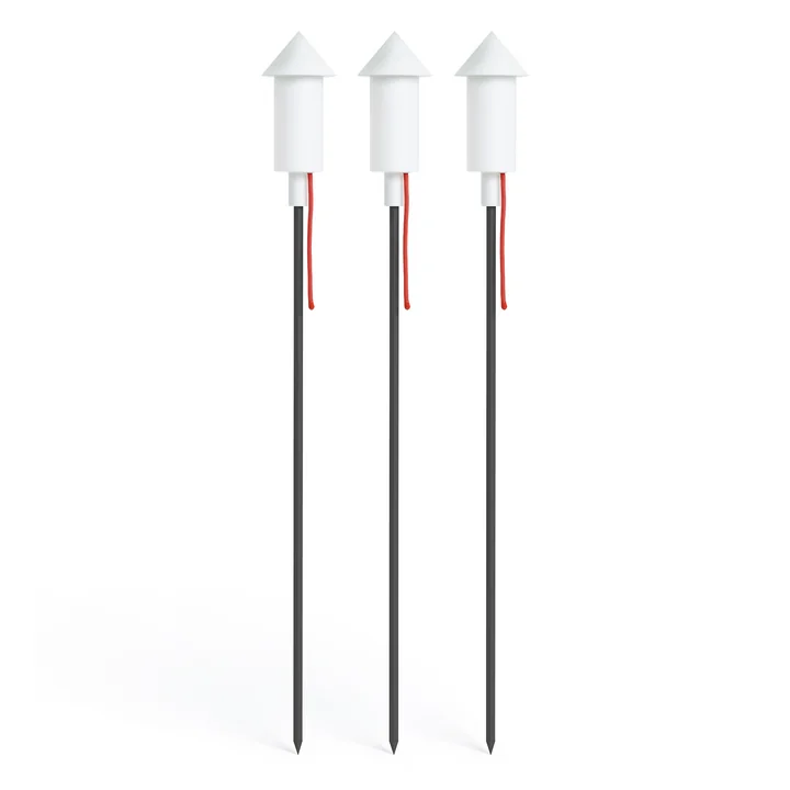 The Prêt a Racket solar light from Fatboy , white (set of 3)