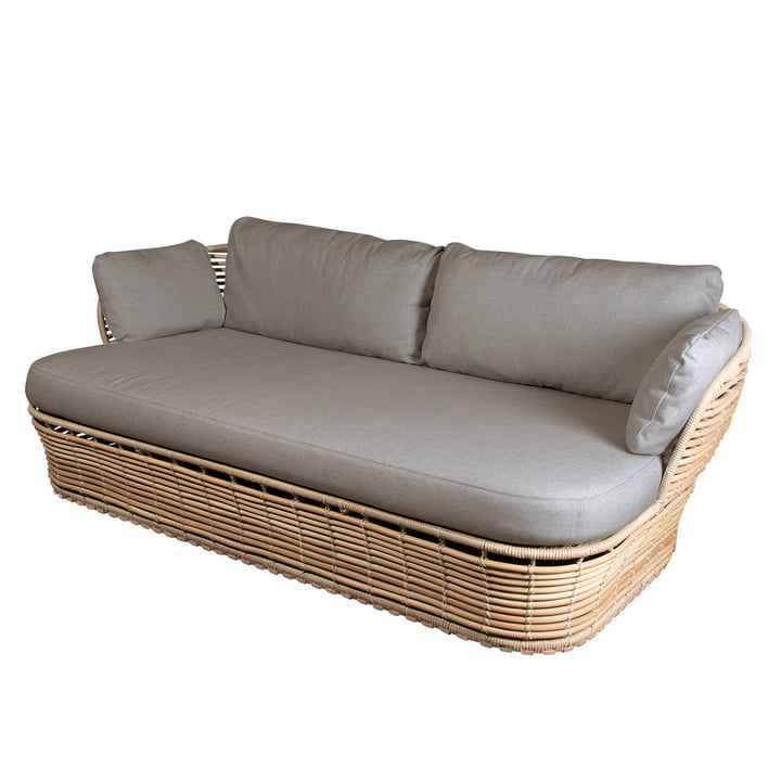 The Basket 2-seater sofa Outdoor from Cane-line , natural / taupe