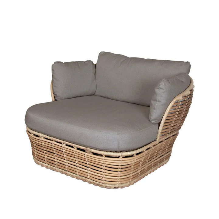 The Basket lounge chair Outdoor from Cane-line , natural / taupe