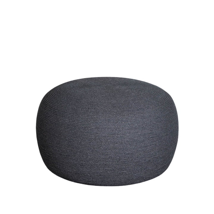 The Circle footrest Outdoor from Cane-line , Ø 75 cm, dark grey