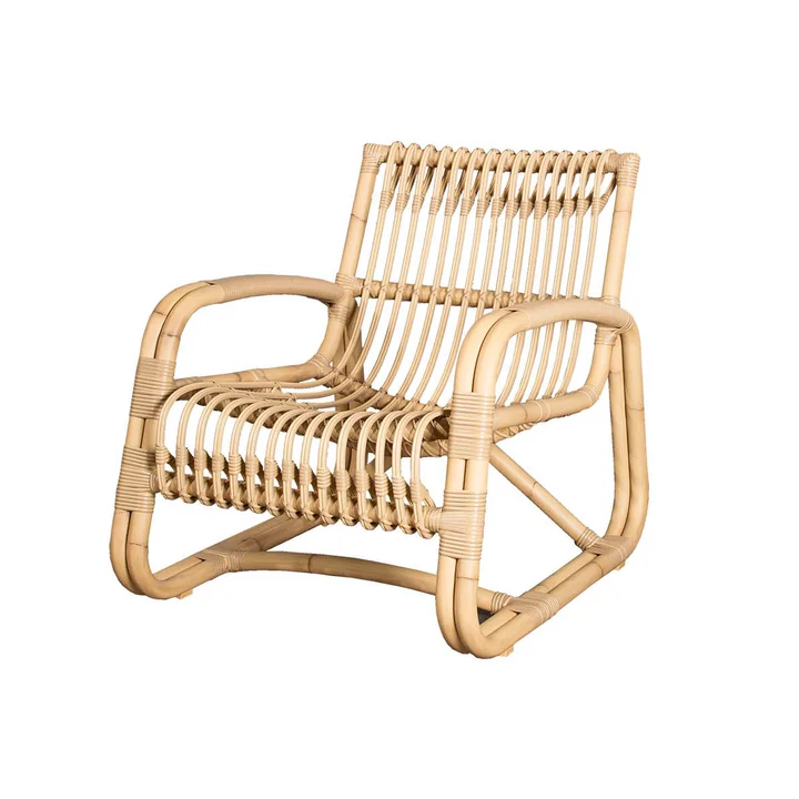 The Curve lounge chair Outdoor from Cane-line , natural