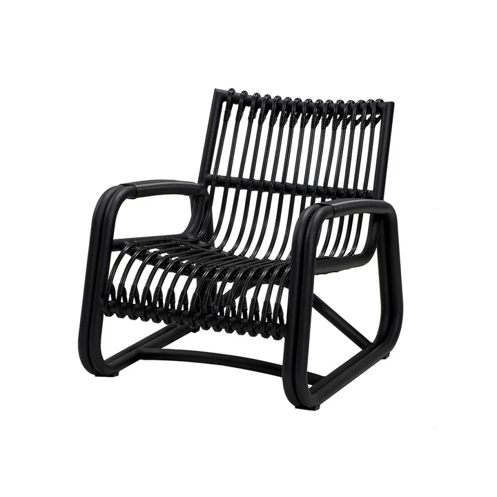 The Curve lounge chair Outdoor from Cane-line , lava gray