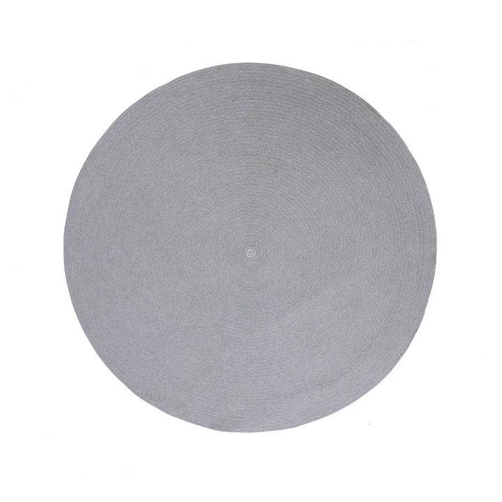 The Circle carpet from Cane-line , Ø 140 cm, soft-rope light grey