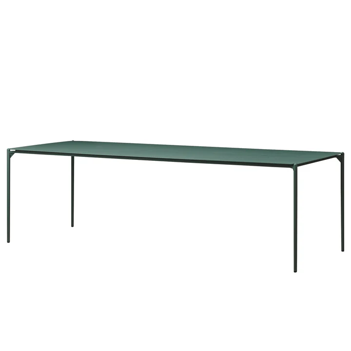 The Novo table from AYTM , 240 x 90 cm, forest