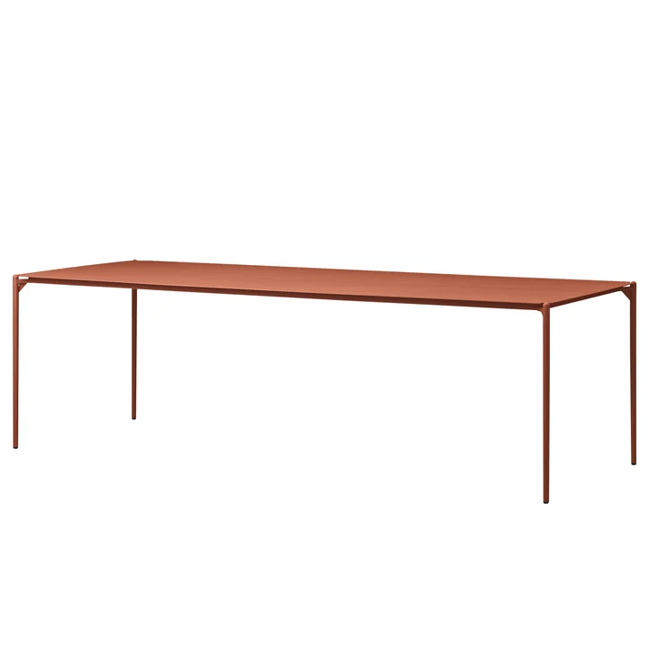 The Novo table from AYTM , 240 x 90 cm, ginger bread