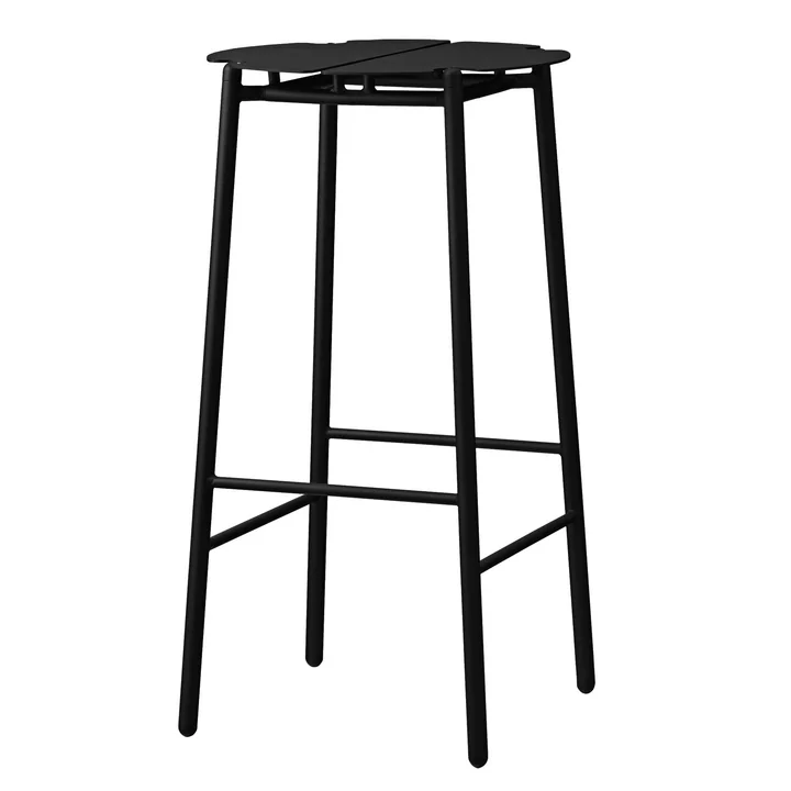 The Novo bar stool from AYTM , H 75 cm, black