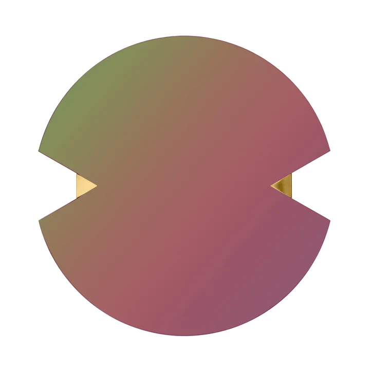 The Verto mirror from AYTM , Ø 70 cm, rainbow