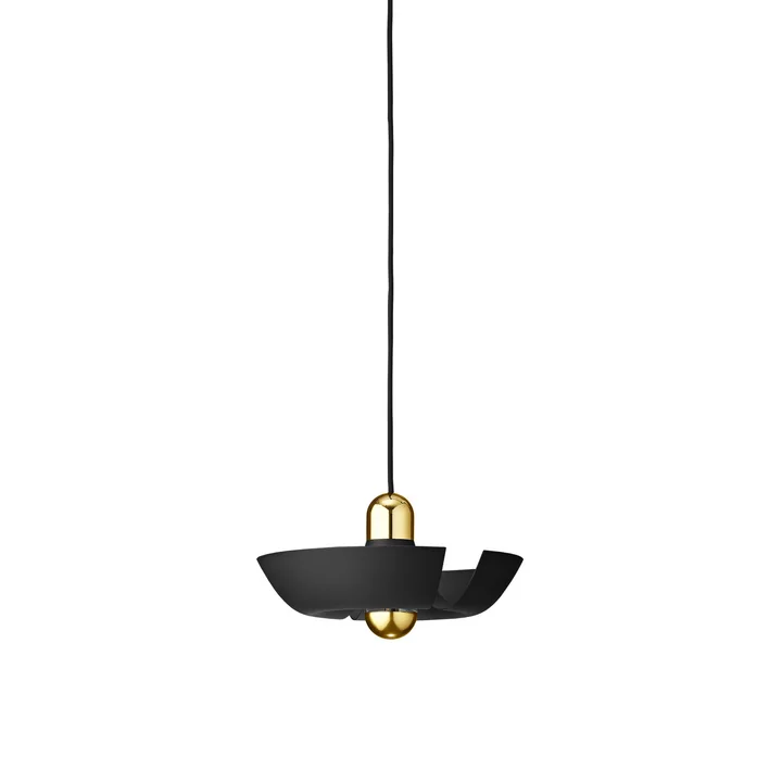 The Cycnus pendant lamp from AYTM , Ø 30 cm, black / gold