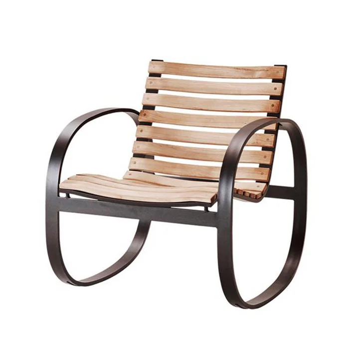 The Parc rocking chair Outdoor from Cane-line , lava grey