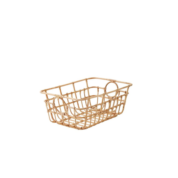The Carry Me basket from Cane-line , low, 65 x 45 cm, natural