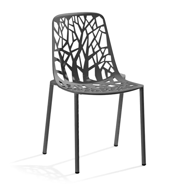 Fast - Forest Stacking chair ( Outdoor ), dark grey