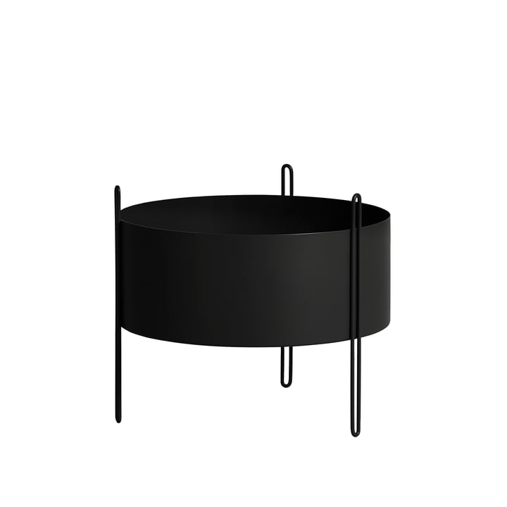 Pidestall Plant container M from Woud in black
