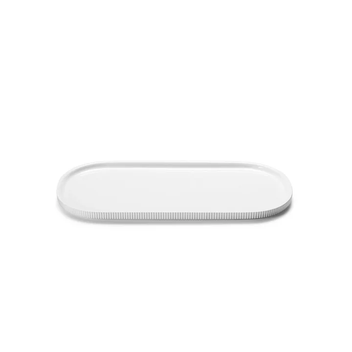 Bernadotte Serving plate 19 x 40 cm from Georg Jensen in white