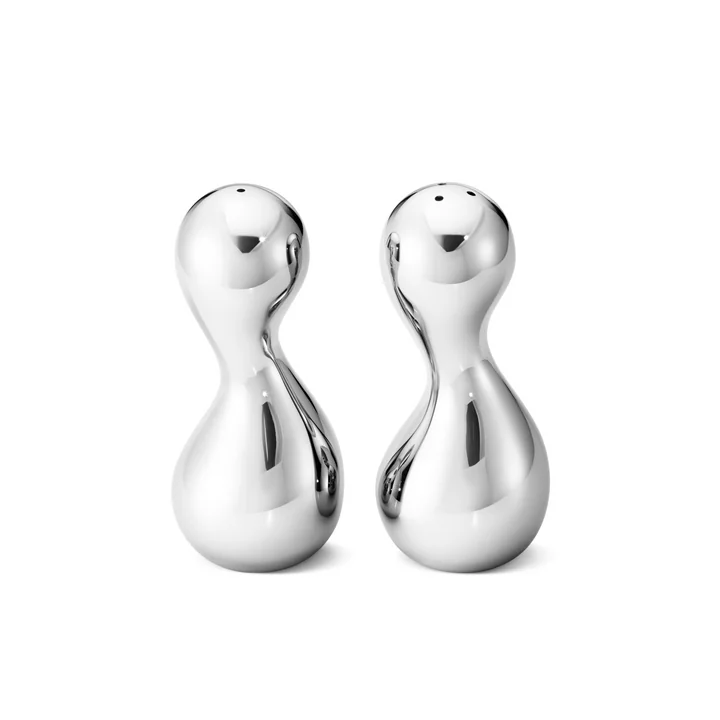 Cobra Salt and pepper shaker from Georg Jensen made of stainless steel (set of 2)