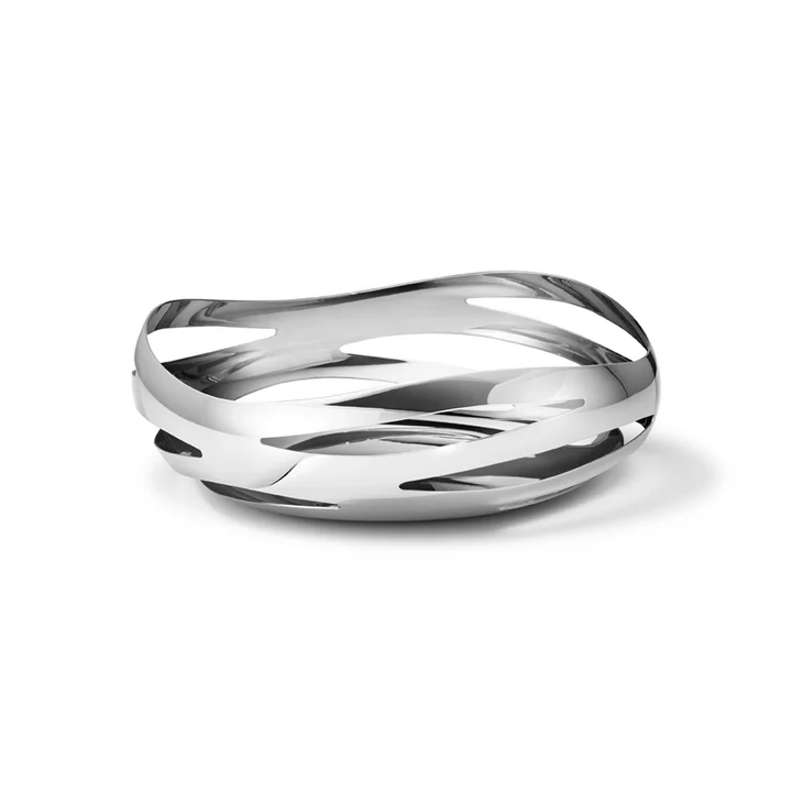 Cobra Bread basket / fruit bowl Ø 24 cm from Georg Jensen stainless steel