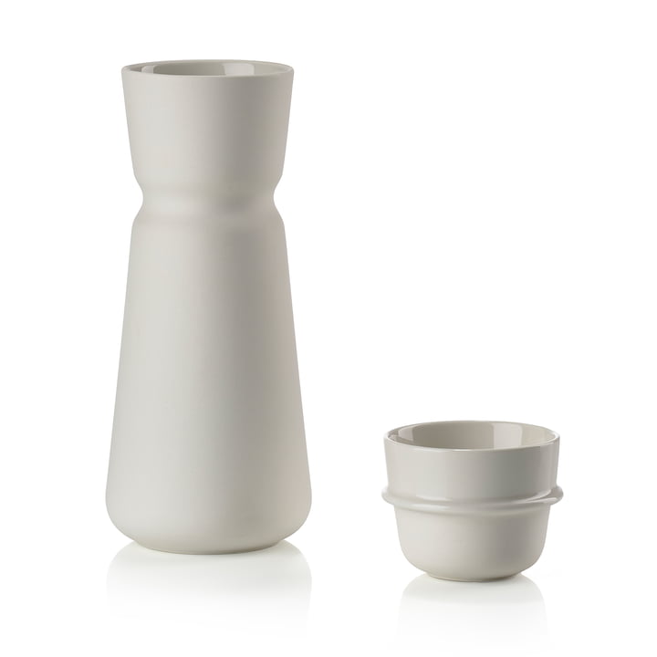 The Inu Carafe with cup from Zone Denmark , 0,7 l, offwhite (2-pcs.)
