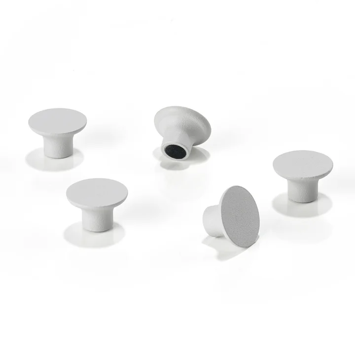 The magnets for A-Bulletin magnetic board from Zone Denmark , soft grey (set of 5)