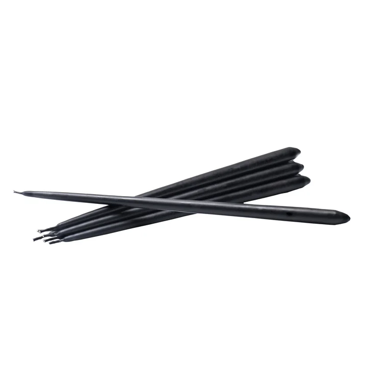Candles by Ester & Erik (set of 6) from Stoff Nagel in black