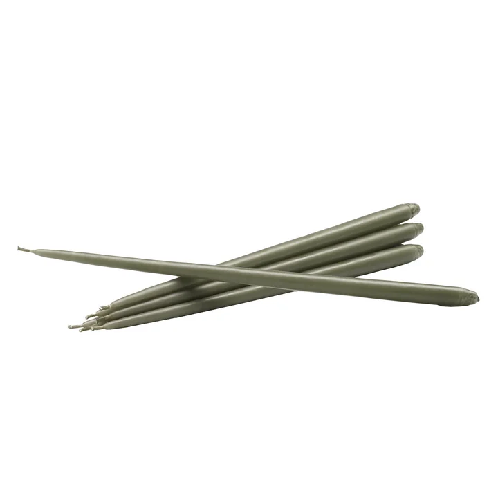 Candles by Ester & Erik (set of 6) from Stoff Nagel in dusty green