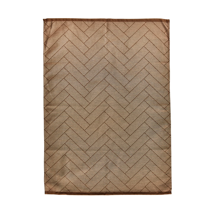 The Tiles tea towel from Södahl , 50 x 70 cm, brown