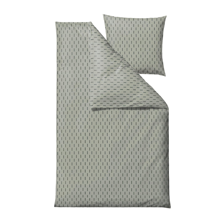 The Graphic bed linen from Södahl , 135 x 200 cm, green