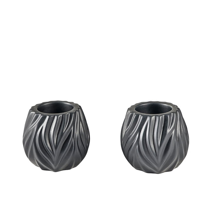 Flame Tealight holder from Morsø in black (set of 2)
