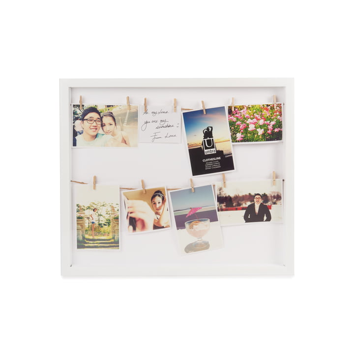 Clothesline Picture frame from Umbra in white