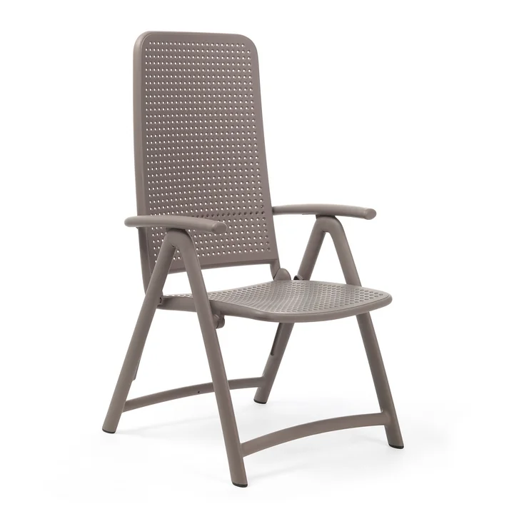 The Darsena Relax folding chair from Nardi , tortora