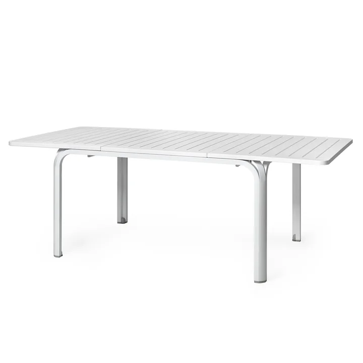The Alloro 140 extending table from Nardi , bianco / bianco
