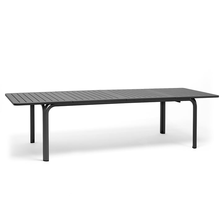 The Alloro 210 extending table from Nardi , anthracite / anthracite