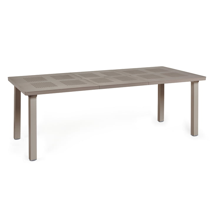 The Levante extending table from Nardi , 160 / 220 cm, tortora