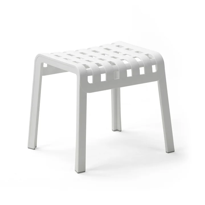The Poggio stool from Nardi , bianco
