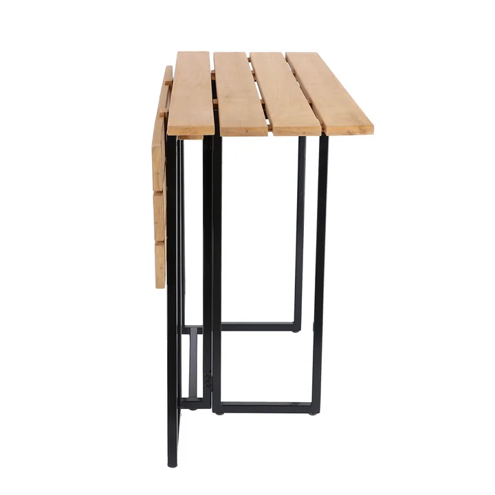 The Time folding table from Jan Kurtz half folded in