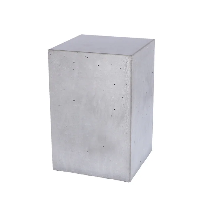The Block concrete side table from Jan Kurtz , height 46 cm, waxed