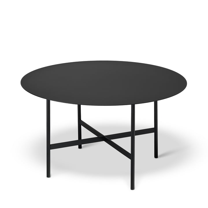 BETA Side table Ø 64 cm by Müller Möbelfabrikation in deep black