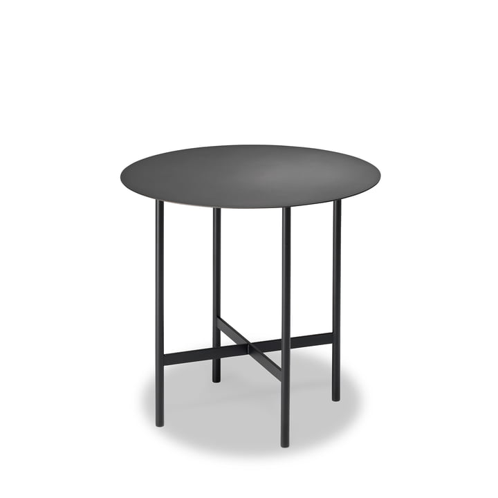 BETA side table Ø 44 cm from Müller Möbelfabrikation in smoked matt