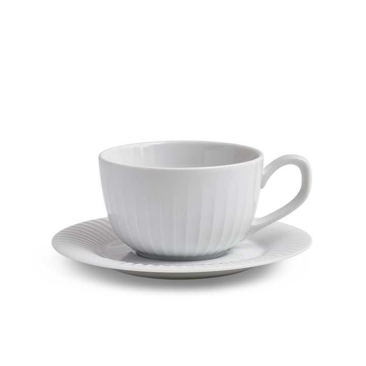 Hammershøi Coffee cup with saucer 25 cl from Kähler Design in white