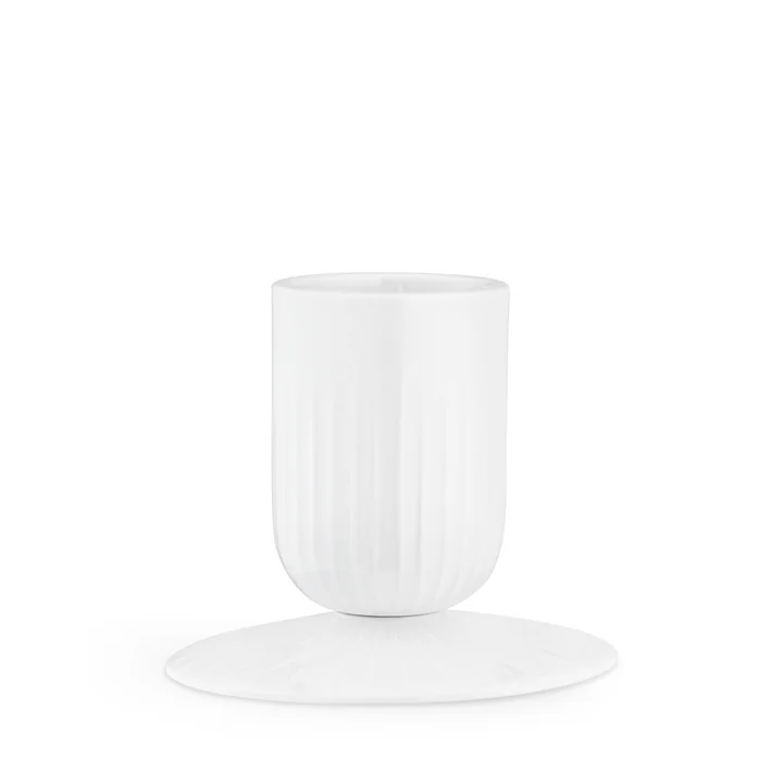 Hammershøi Block candle holder Ø 5 cm from Kähler Design in white