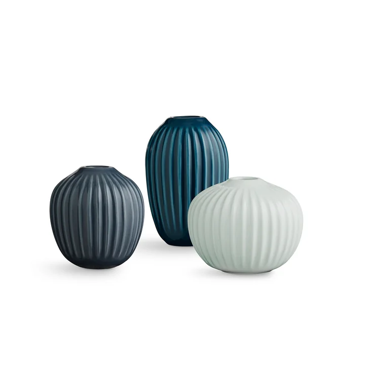 Hammershøi Vase miniature from Kähler Design in green (set of 3)