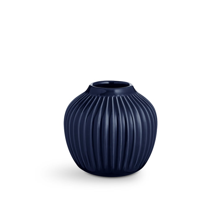 Hammershøi Vase H 13 cm from Kähler Design in indigo