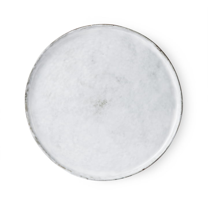 The Bold & Basic Ceramic plate from HKliving , Ø 28 cm, white