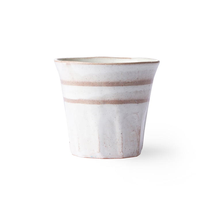 The Bold & Basic Ceramic mug from HKliving , white / terracotta