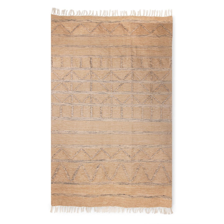 The hand-woven Indoor / Outdoor carpet from HKliving , 150 x 240 cm, nature