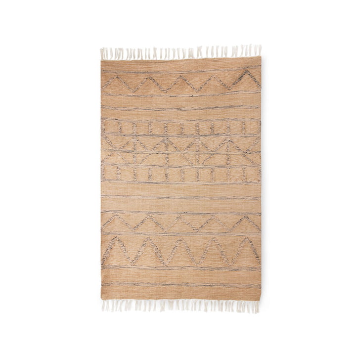 The hand-woven Indoor / Outdoor carpet from HKliving , 120 x 180 cm, nature