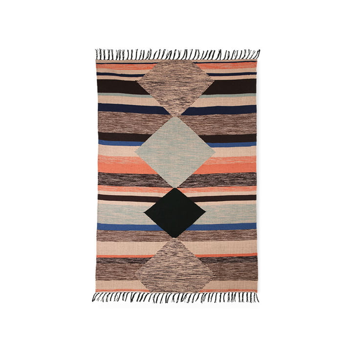The colorful hand-woven Indoor / Outdoor carpet from HKliving , 120 x 180 cm