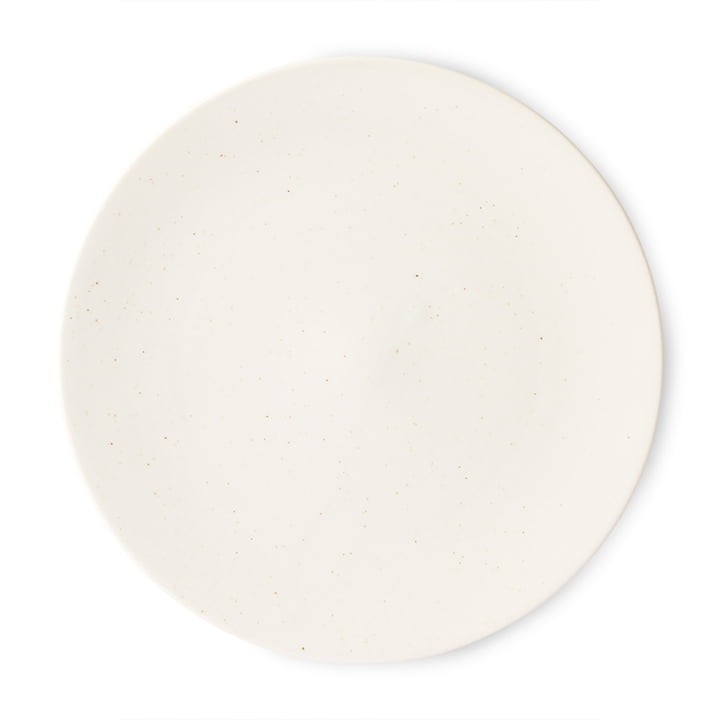 The Kyoto plate from HKliving , Ø 27,5 cm, white speckled