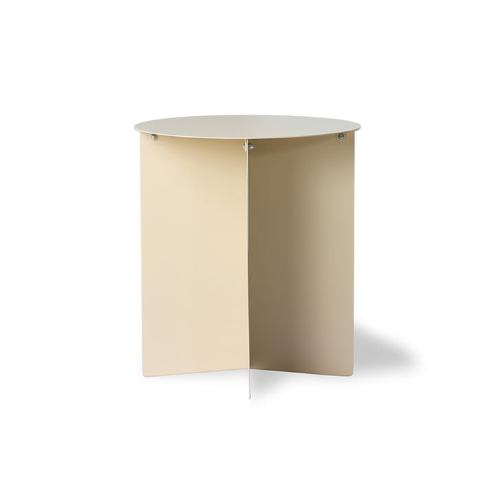 The metal side table round from HKliving , Ø 40 cm, cream