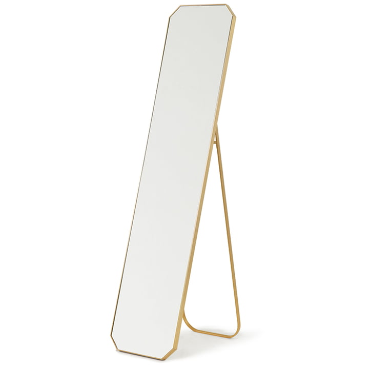 The brass standing mirror from HKliving , 42 x 175 cm