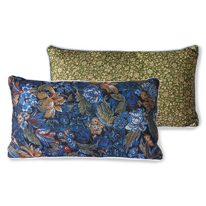 The DORIS Vintage cushion from HKliving , 35 x 60 cm, blue
